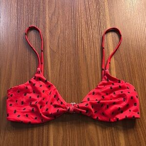 GUC Red Patterned Women's Bikini Top 🫧 🫧
